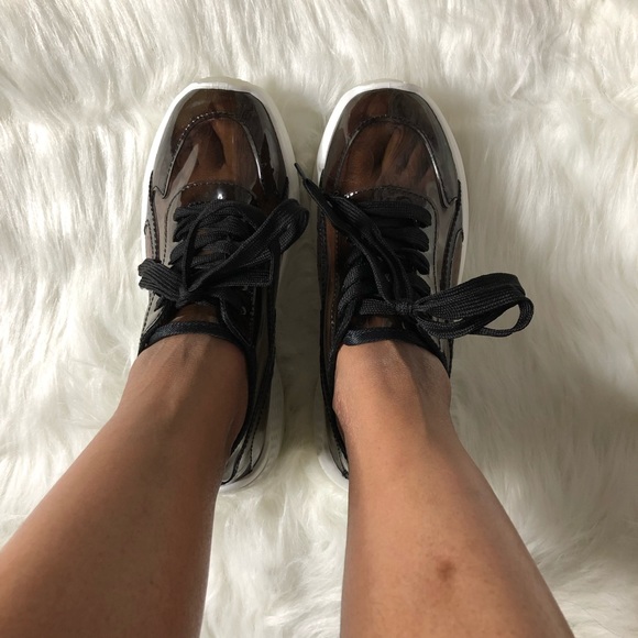 See-through Black🖤 Vinyl Sneakers - Picture 2 of 5